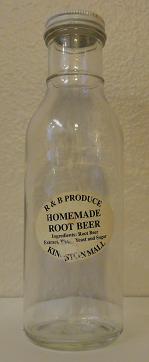 R & B Produce Root Beer Bottle