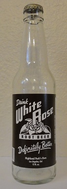White Rose Springs Root Beer Bottle