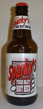 Sparky's Fresh Draft Root Beer Bottle