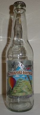 A bottle of Rutherford Root Beer