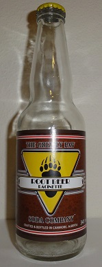 The Grizzly Paw Soda Company Root Beer Bottle