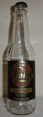 Bottle of Twig's Root Beer