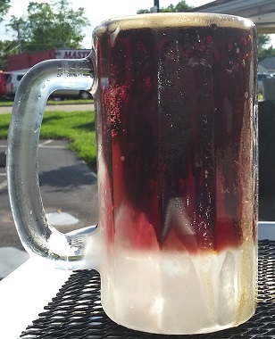 A frosty mug of Ace Drive-In Root Beer