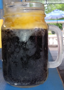 A pints of Barney's Drive-In Root Beer